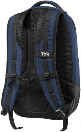 TYR Victory Backpack- Navy, Rearview