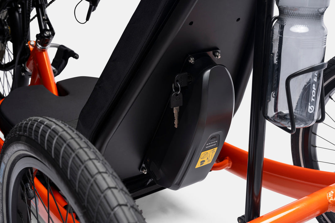 Top End E-FORCE 3 Electric Assist Handcycle - Battery View