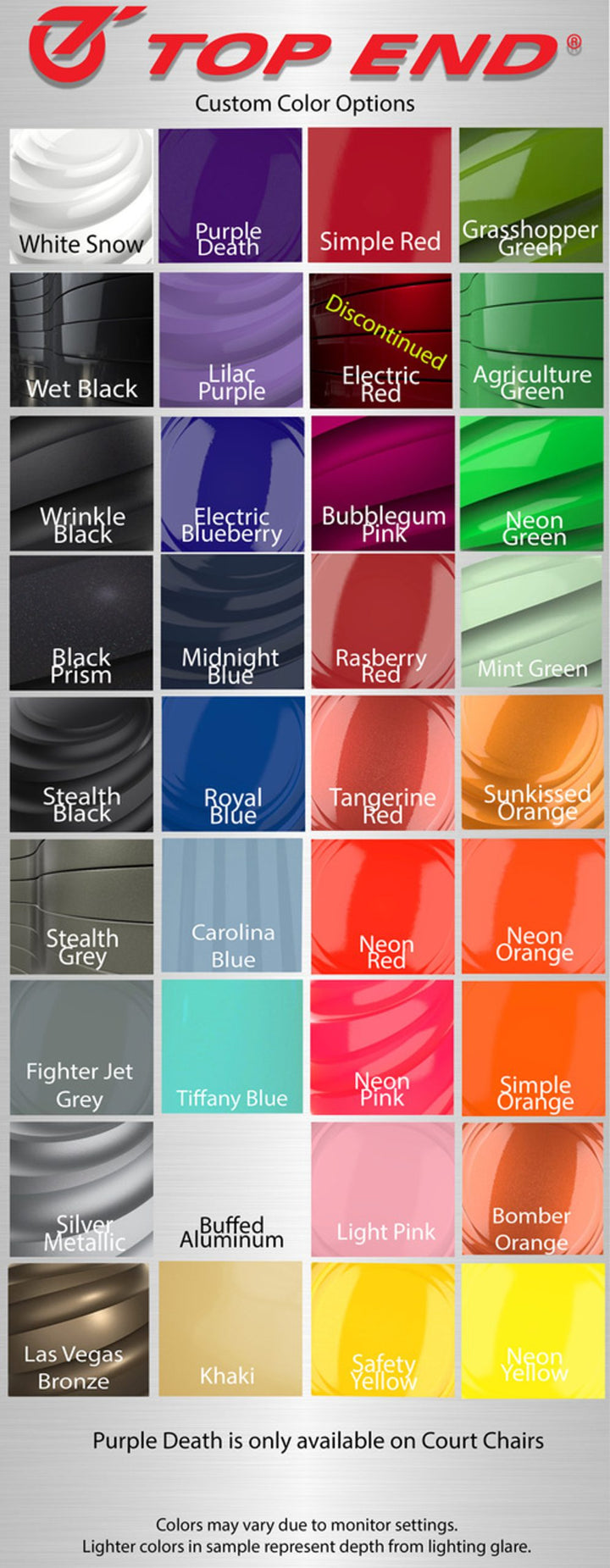 Top End E-Force 3 Handcycle - Color Options