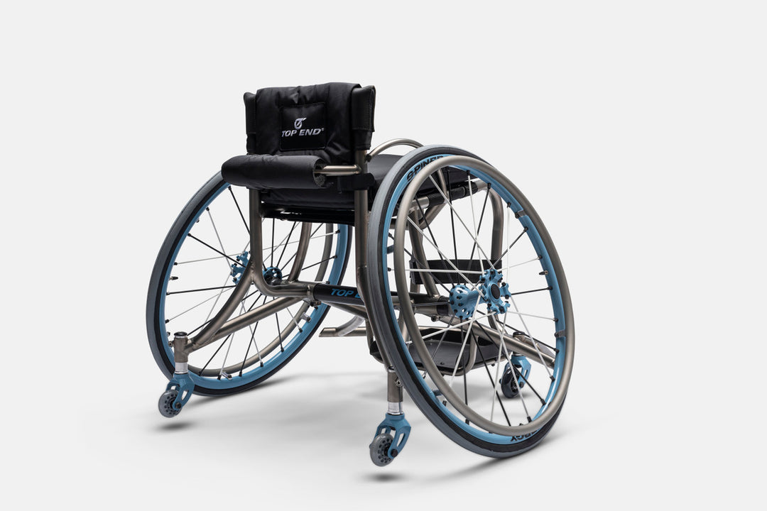 Top End GOAT Titanium Carbon Fiber Basketball Wheelchair - Rear View