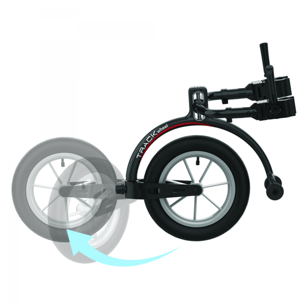 Rehasense "Track Wheel" Aluminum Wheelchair Attachment, Choose Color