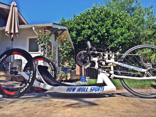 "How iRoll Sports" Vinyl Cutout Sticker - Blue