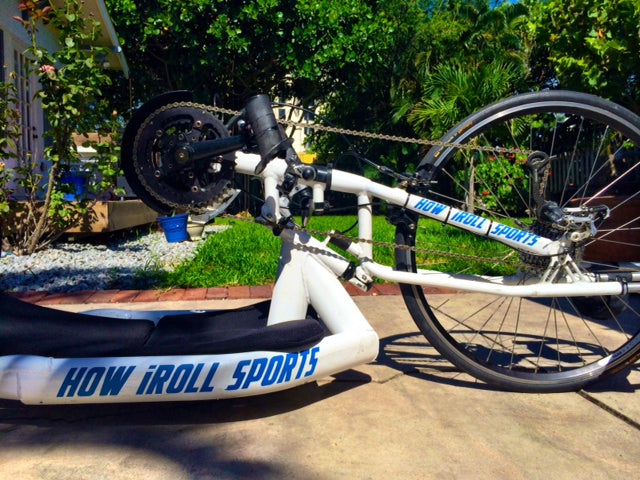 "How iRoll Sports" Vinyl Cutout Sticker - Blue