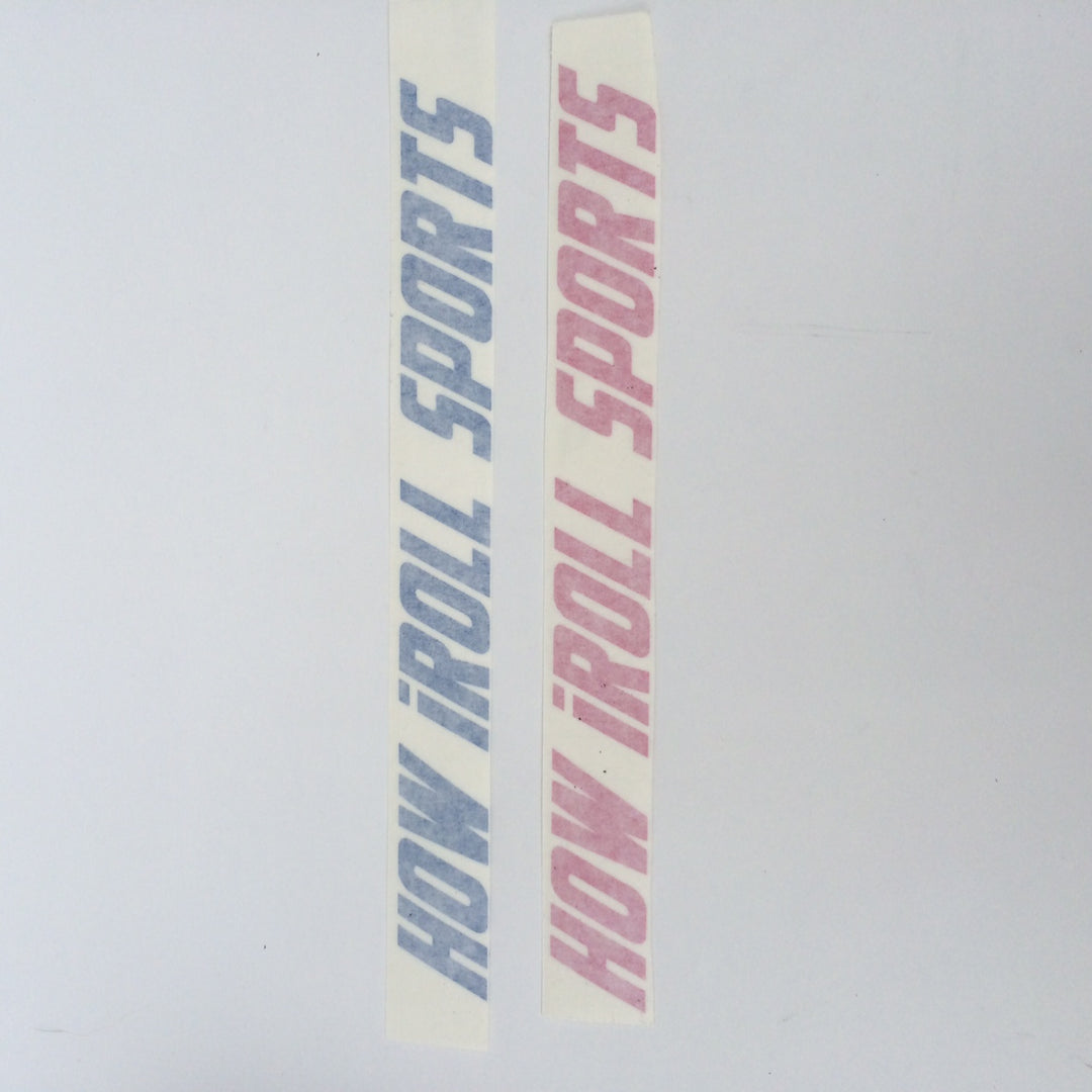 Vinyl Cutout Sticker - Blue & Hot Pink