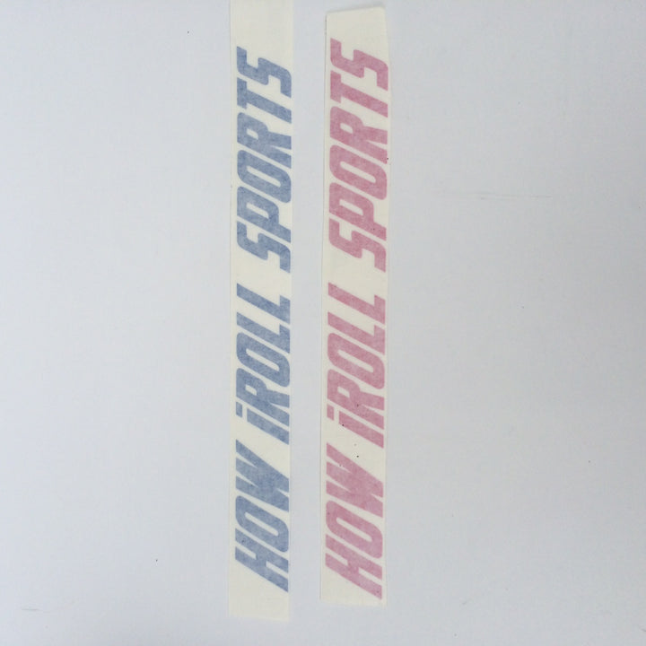 Vinyl Cutout Sticker - Blue & Hot Pink