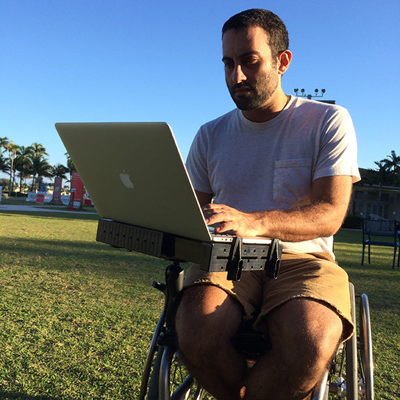 Innovative Wheelchair Laptop Mount